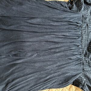 Lane Bryant Navy Textured Top